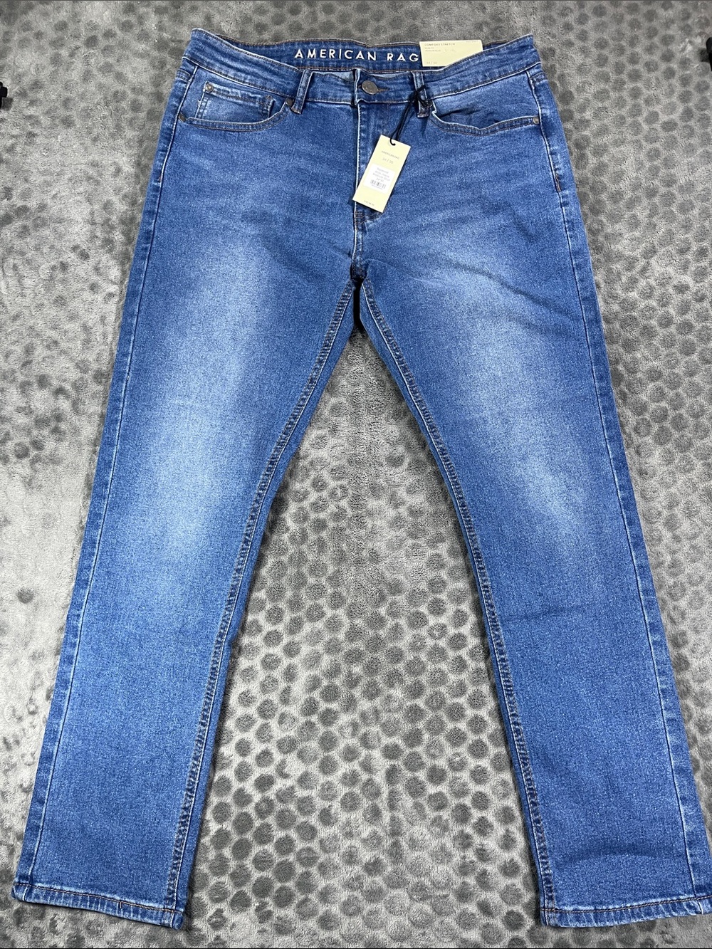 American Rag Men's Raymond Medium Blue Comfort Stretch Slim Fit Jeans 34x30